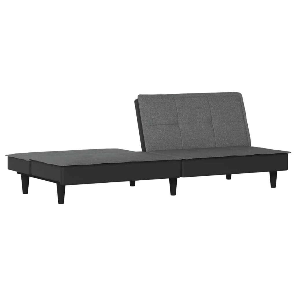 vidaXL Schlafsofa Dunkelgrau Stoff