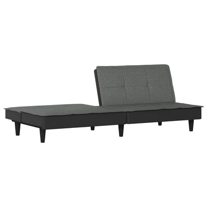 vidaXL Schlafsofa Dunkelgrau Stoff