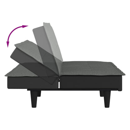 vidaXL Schlafsofa Dunkelgrau Stoff