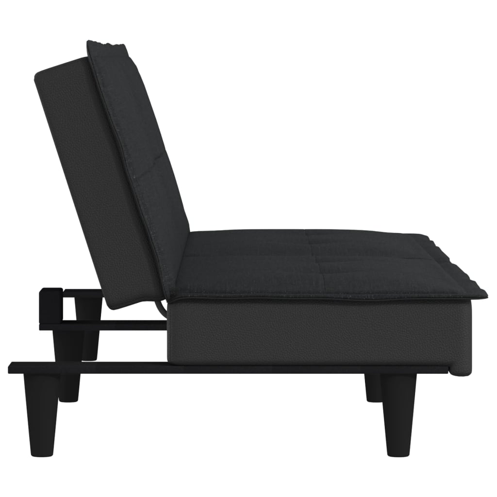 vidaXL Schlafsofa Schwarz Stoff