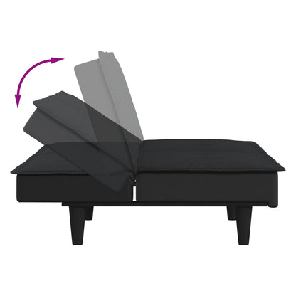 vidaXL Schlafsofa Schwarz Stoff