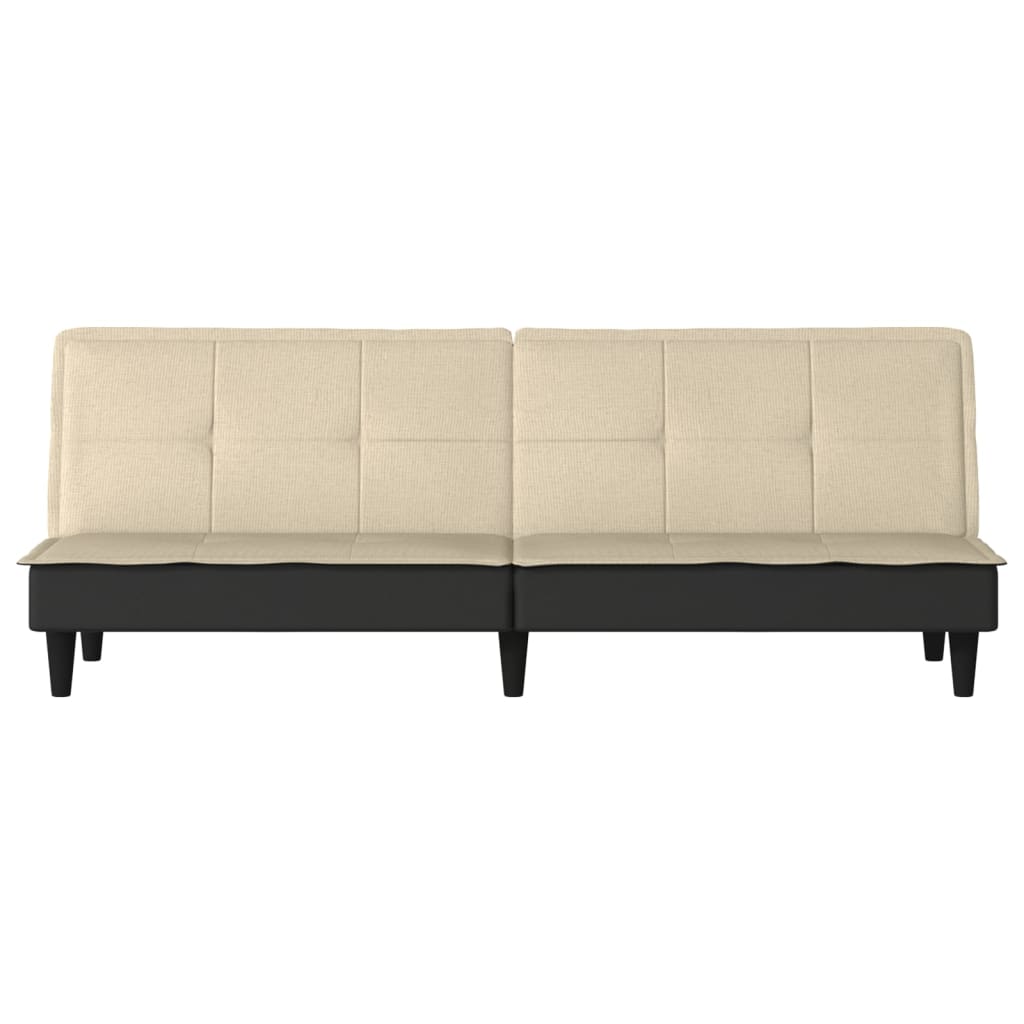 vidaXL Schlafsofa Creme Stoff