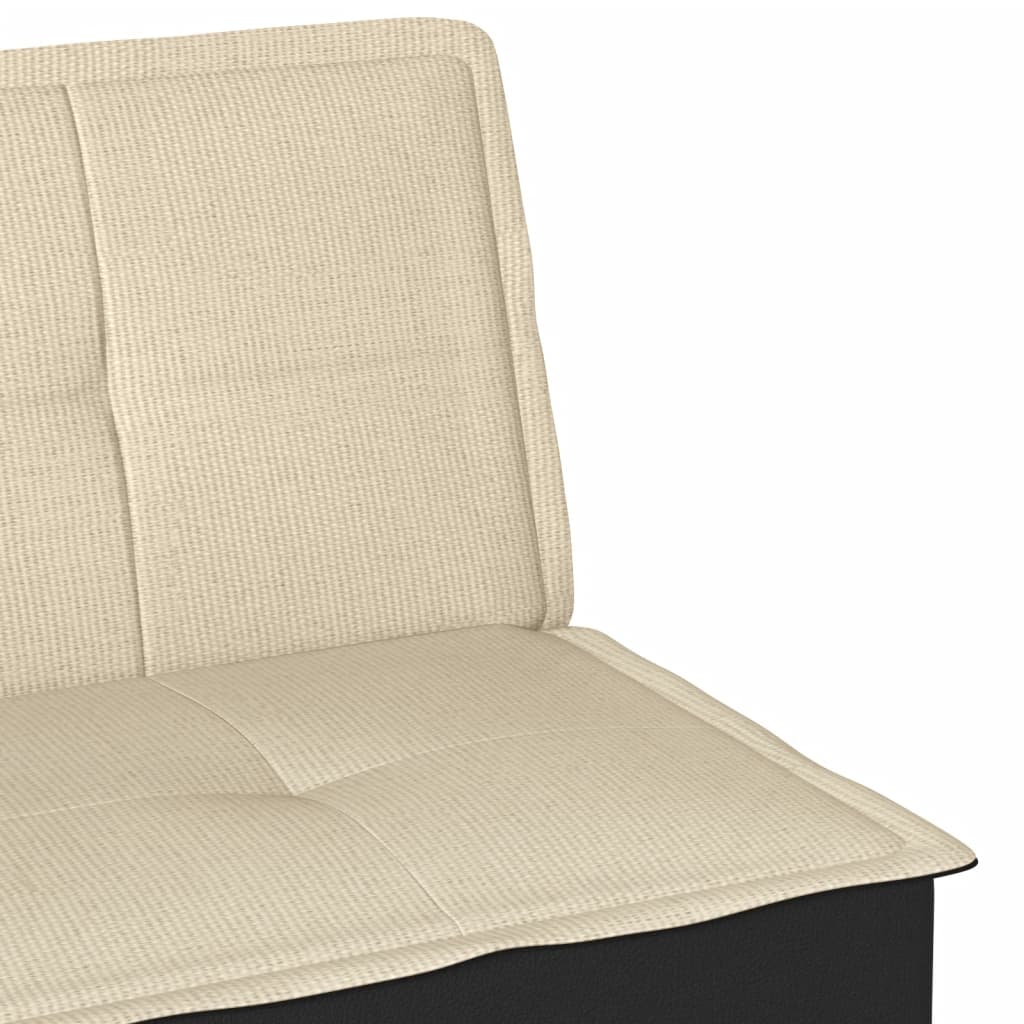 vidaXL Schlafsofa Creme Stoff