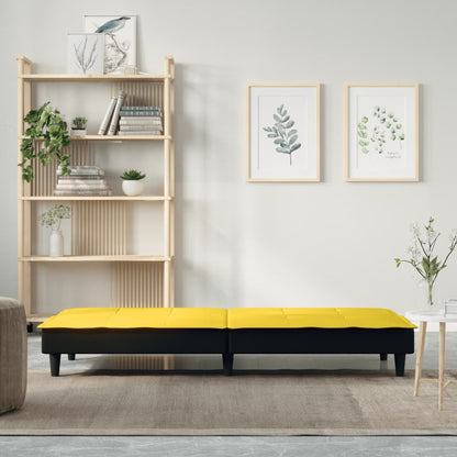 vidaXL Schlafsofa Hellgelb Stoff