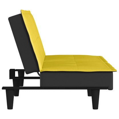 vidaXL Schlafsofa Hellgelb Stoff