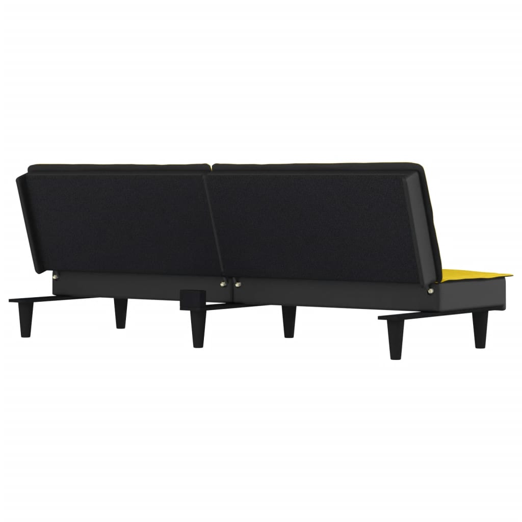 vidaXL Schlafsofa Hellgelb Stoff