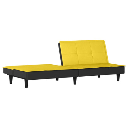 vidaXL Schlafsofa Hellgelb Stoff