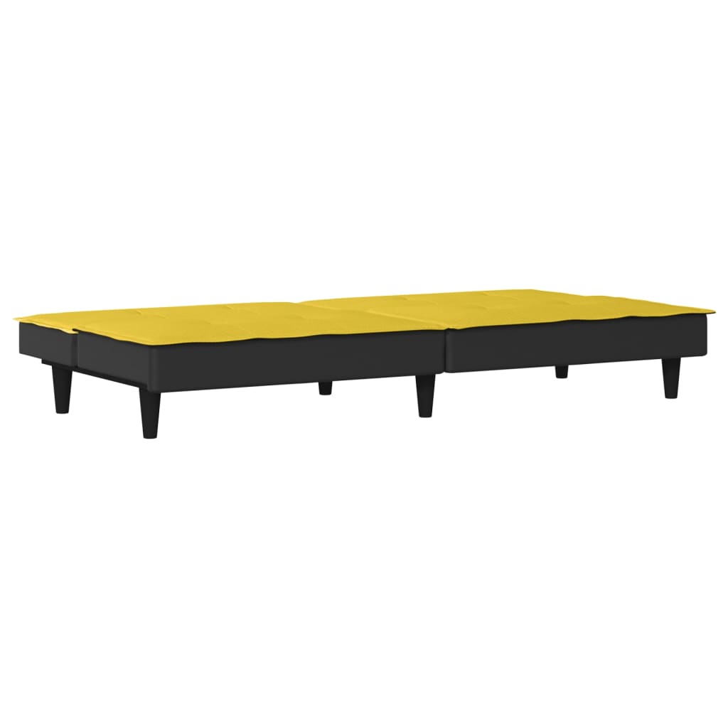 vidaXL Schlafsofa Hellgelb Stoff