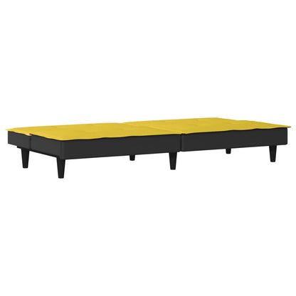 vidaXL Schlafsofa Hellgelb Stoff