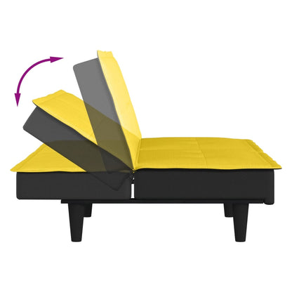 vidaXL Schlafsofa Hellgelb Stoff