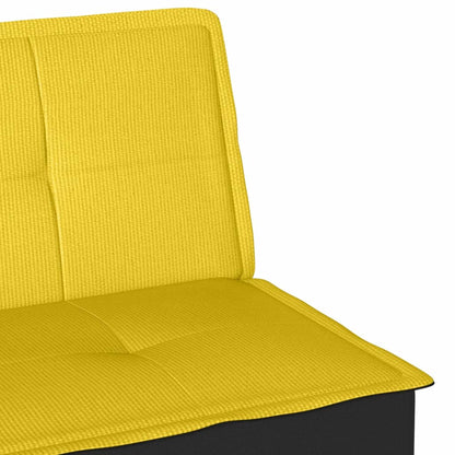 vidaXL Schlafsofa Hellgelb Stoff