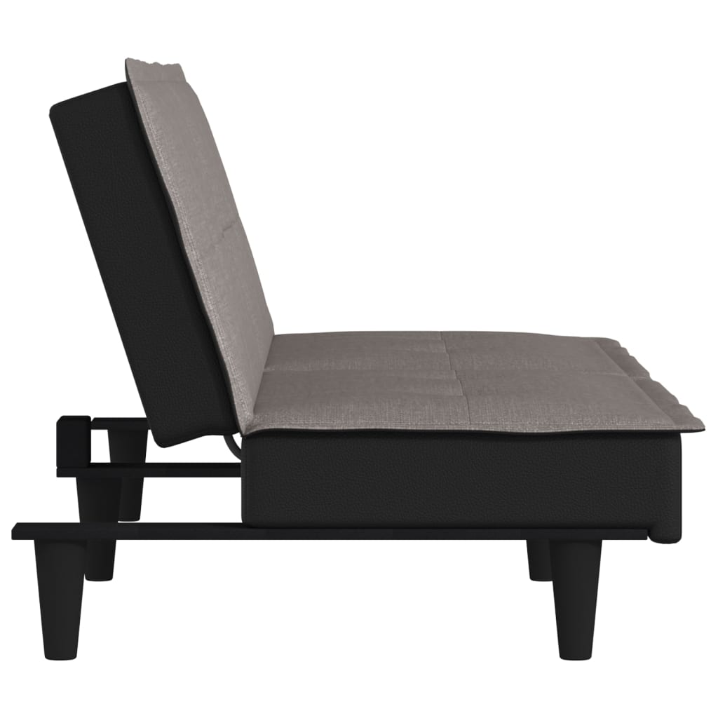 vidaXL Schlafsofa Taupe Stoff