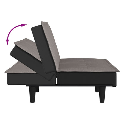 vidaXL Schlafsofa Taupe Stoff