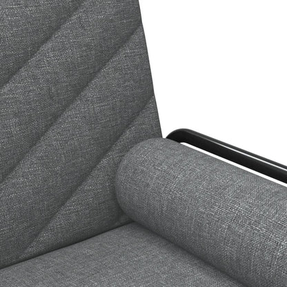 vidaXL Schlafsofa mit Armlehnen Dunkelgrau Stoff