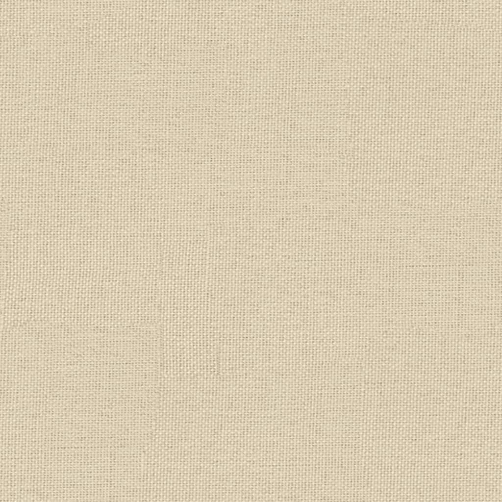 vidaXL Schlafsofa mit Armlehnen Creme Stoff