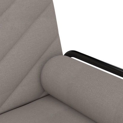 vidaXL Schlafsofa mit Armlehnen Taupe Stoff