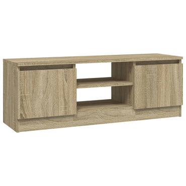 vidaXL Meuble TV avec porte Chêne Sonoma 102x30x36 cm