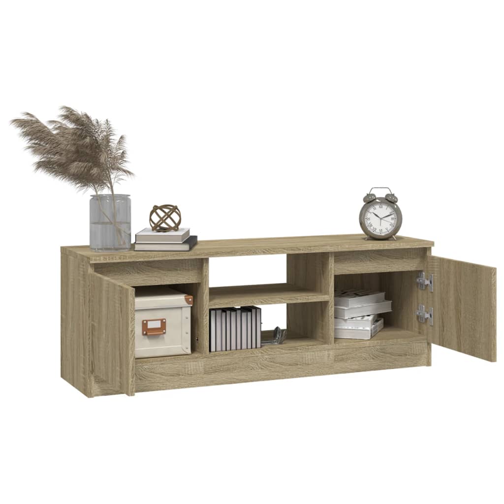 vidaXL Meuble TV avec porte Chêne Sonoma 102x30x36 cm