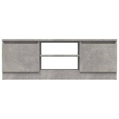 vidaXL Meuble TV avec porte Gris béton 102x30x36 cm