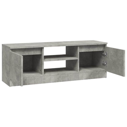 vidaXL Meuble TV avec porte Gris béton 102x30x36 cm