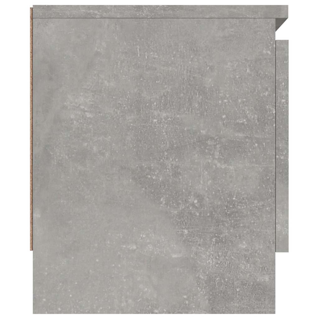 vidaXL Meuble TV avec porte Gris béton 102x30x36 cm