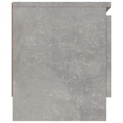 vidaXL Meuble TV avec porte Gris béton 102x30x36 cm
