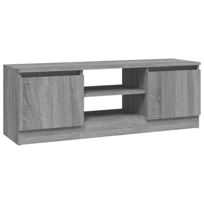 Meuble TV avec porte vidaXL Gris Sonoma 102x30x36 cm