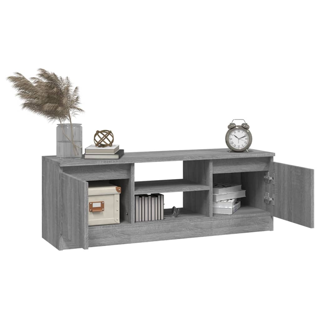 Meuble TV avec porte vidaXL Gris Sonoma 102x30x36 cm