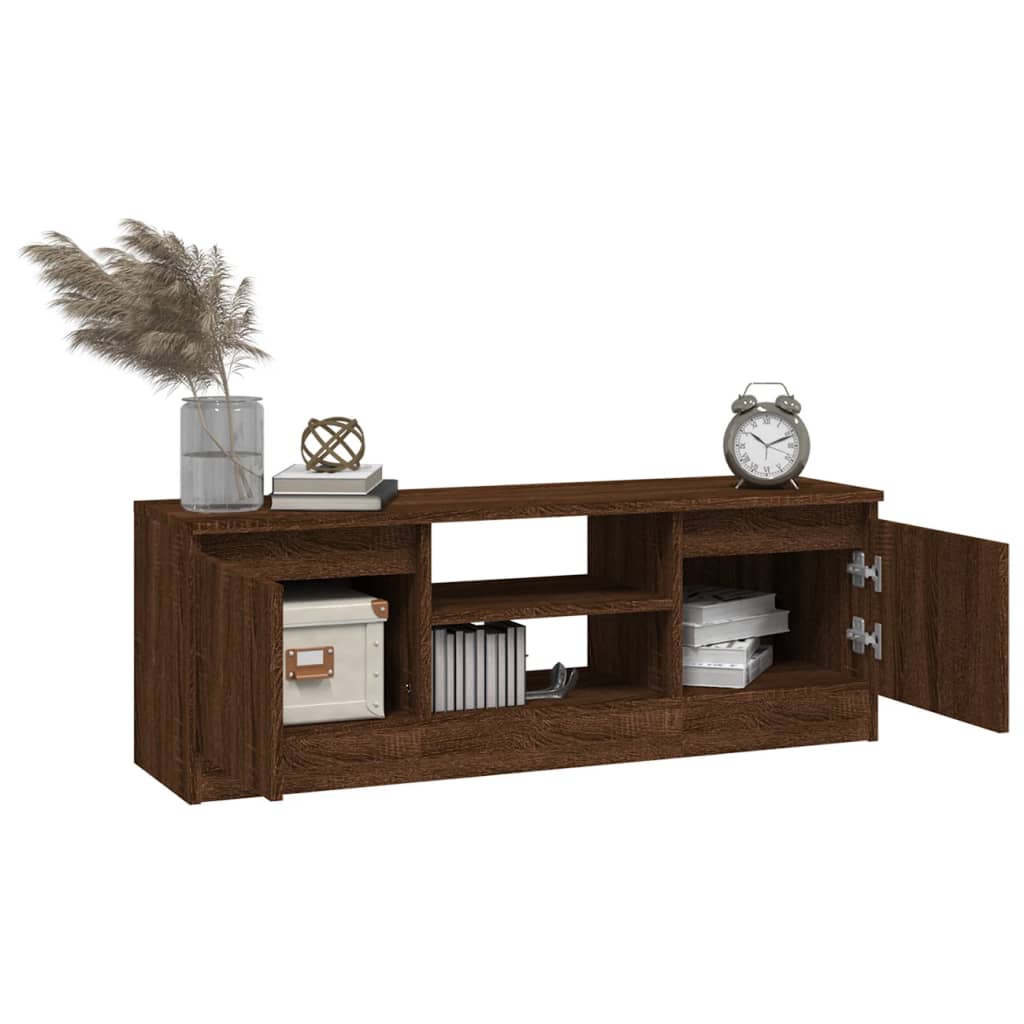vidaXL TV-Schrank mit Tür Braun Eichen-Optik 102x30x36 cm
