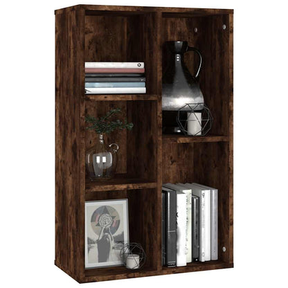 vidaXL Bücherregal/Sideboard Räuchereiche 50x25x80 cm Holzwerkstoff