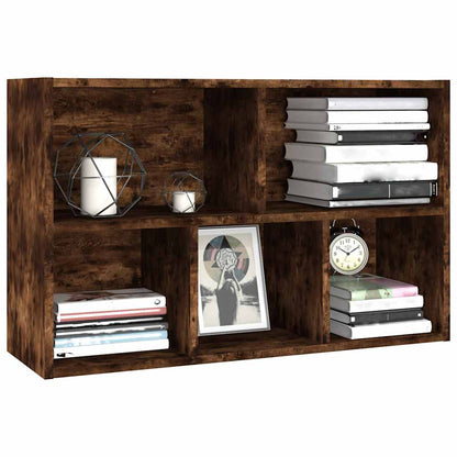 vidaXL Bücherregal/Sideboard Räuchereiche 50x25x80 cm Holzwerkstoff