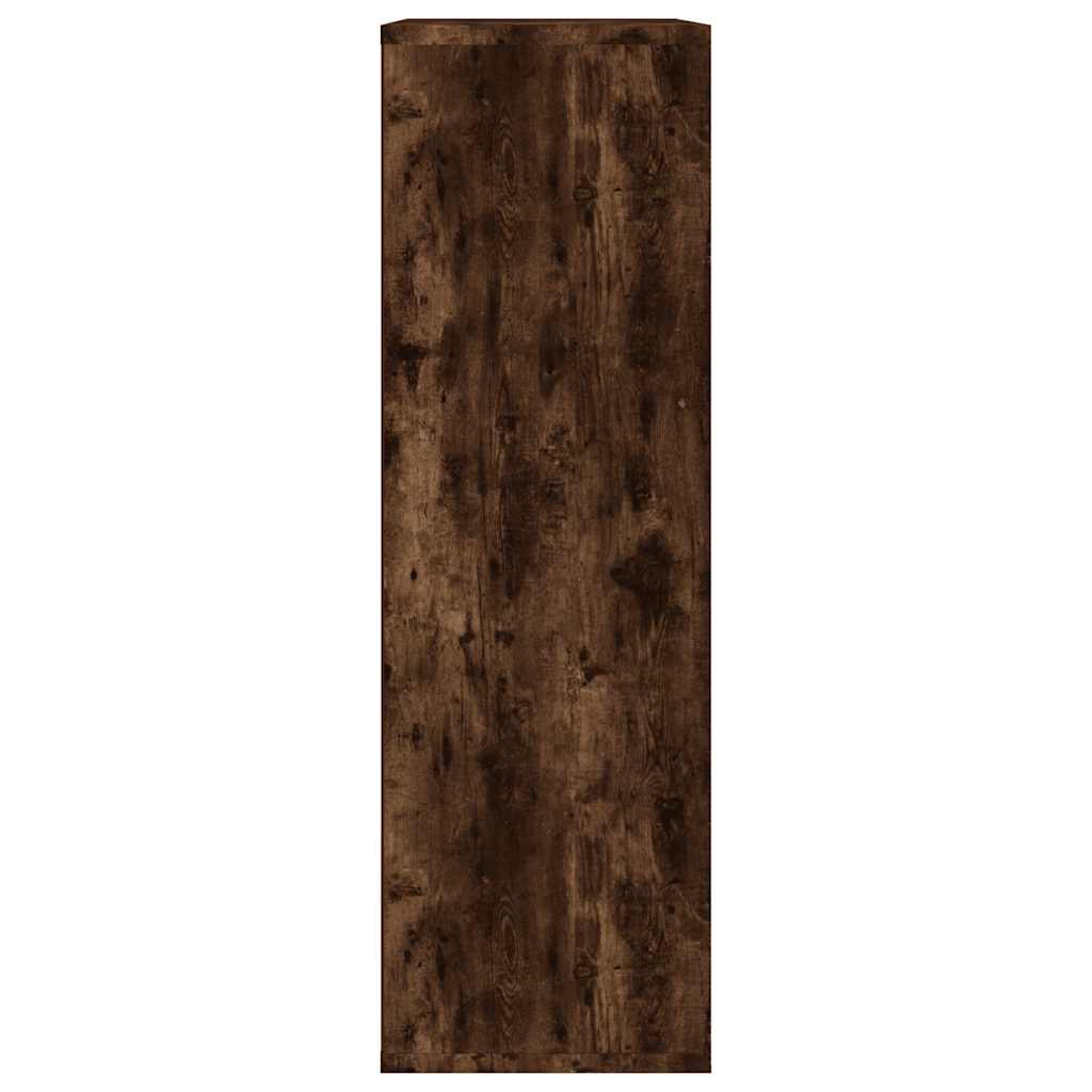 vidaXL Bücherregal/Sideboard Räuchereiche 50x25x80 cm Holzwerkstoff