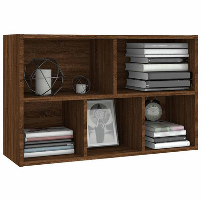 vidaXL Bücherregal/Sideboard Braun Eiche 50x25x80 cm Holzwerkstoff