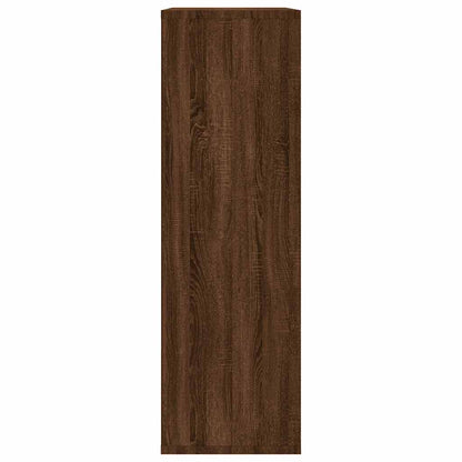 vidaXL Bücherregal/Sideboard Braun Eiche 50x25x80 cm Holzwerkstoff