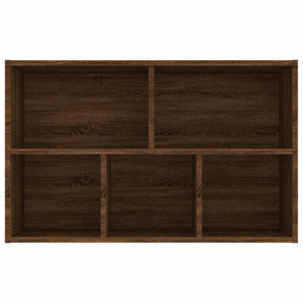 vidaXL Bücherregal/Sideboard Braun Eiche 50x25x80 cm Holzwerkstoff