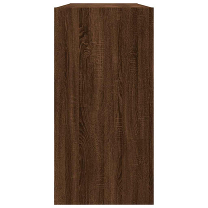 vidaXL Bücherregal/Sideboard Braun Eiche 50x25x80 cm Holzwerkstoff