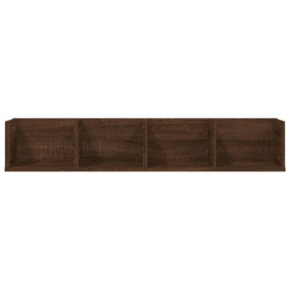 vidaXL CD-Wandregal Braun Eichen-Optik 100x18x18 cm Holzwerkstoff