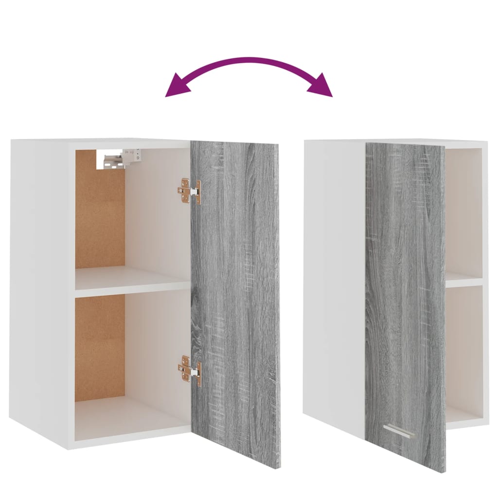 vidaXL Hängeschrank Lyon Grau Sonoma 29,5x31x60 cm Holzwerkstoff