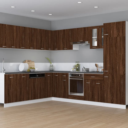 vidaXL Hängeschrank Lyon Braun Eichen-Optik 29,5x31x60 cm Holzwerkstoff