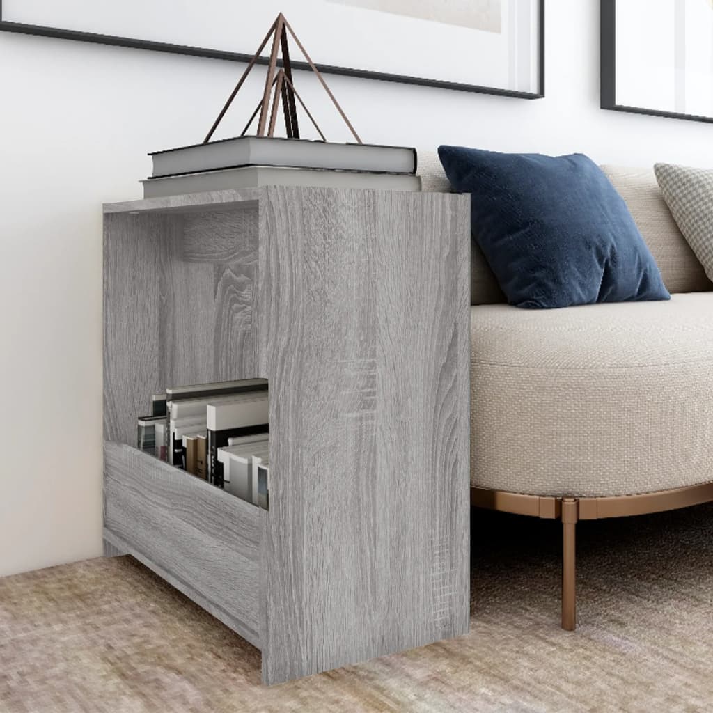 vidaXL Table d'appoint Gris Sonoma 50x26x50 cm Bois d'ingénierie