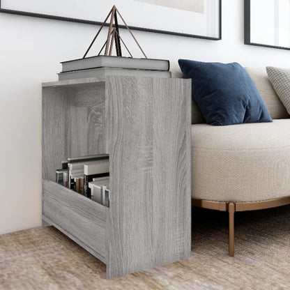 vidaXL Table d'appoint Gris Sonoma 50x26x50 cm Bois d'ingénierie