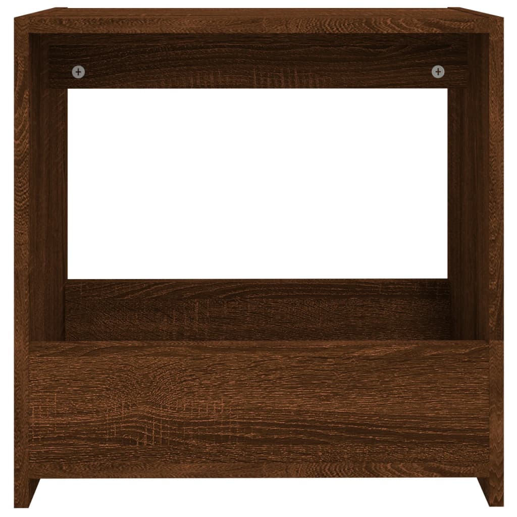 vidaXL Beistelltisch Braun Eichen-Optik 50x26x50 cm Holzwerkstoff