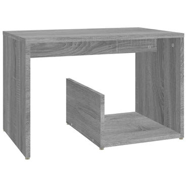 vidaXL Table d'appoint gris Sonoma 59x36x38 cm Aggloméré