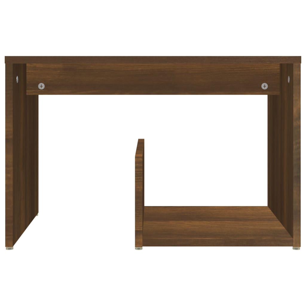 vidaXL Table d'appoint Marron aspect chêne 59x36x38 cm Bois d'ingénierie