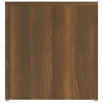 vidaXL Table d'appoint Marron aspect chêne 59x36x38 cm Bois d'ingénierie