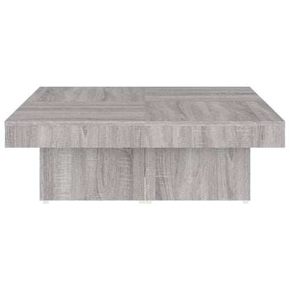 vidaXL Table basse gris Sonoma 90x90x28 cm en bois d'ingénierie