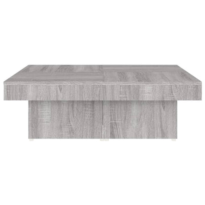 vidaXL Table basse gris Sonoma 90x90x28 cm en bois d'ingénierie