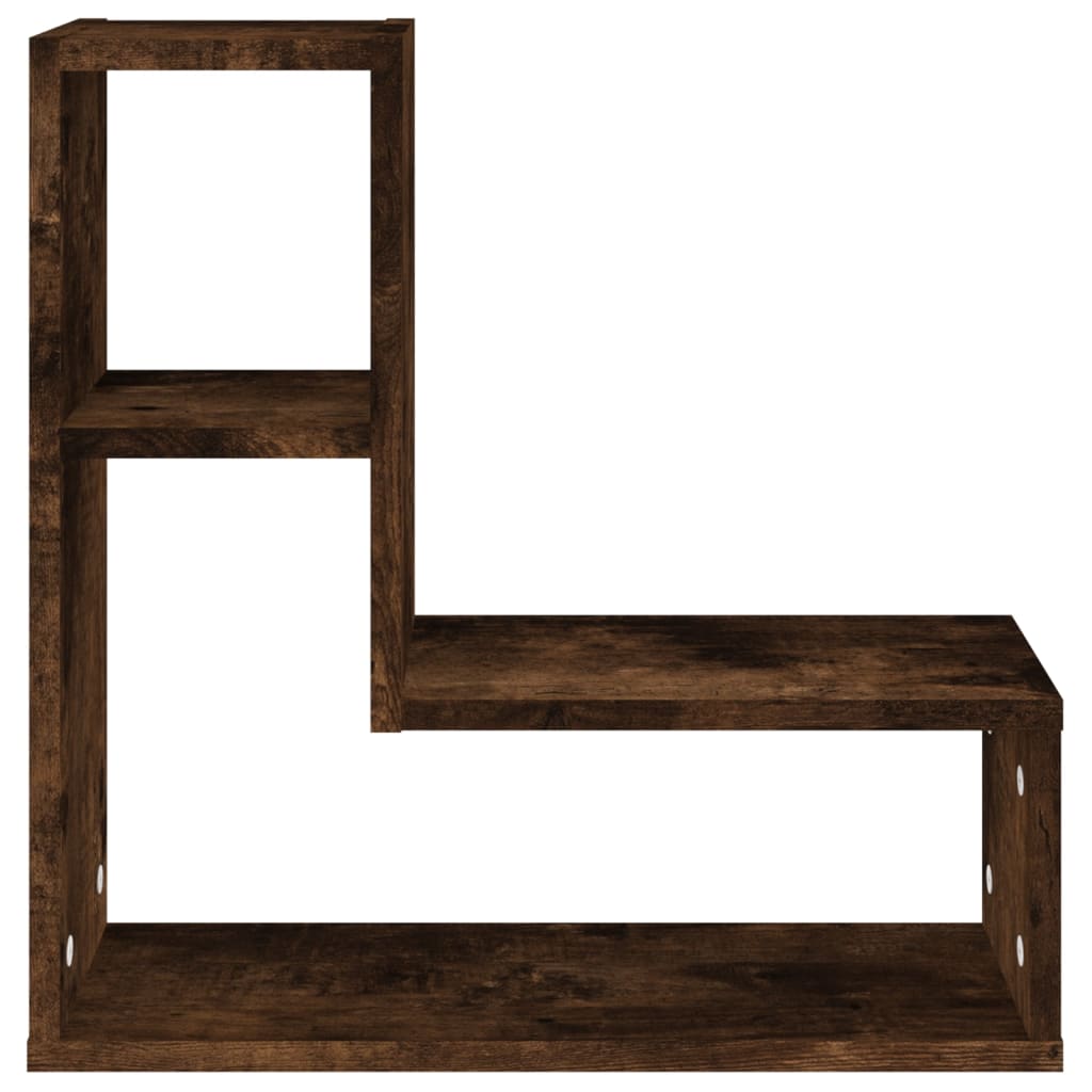 vidaXL Wandregale 2 Stk. Räuchereiche 50x15x50 cm Holzwerkstoff