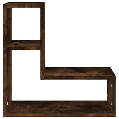 vidaXL Wandregale 2 Stk. Räuchereiche 50x15x50 cm Holzwerkstoff