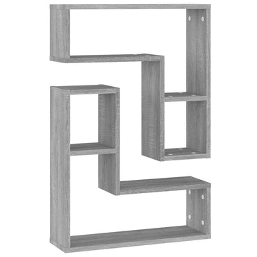 vidaXL Étagères murales 2 pcs Gris Sonoma 50x15x50 cm Bois d'ingénierie